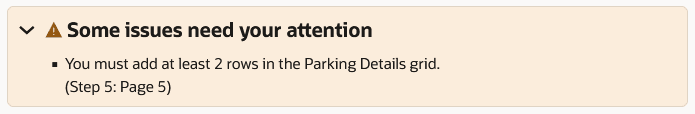 Warning text