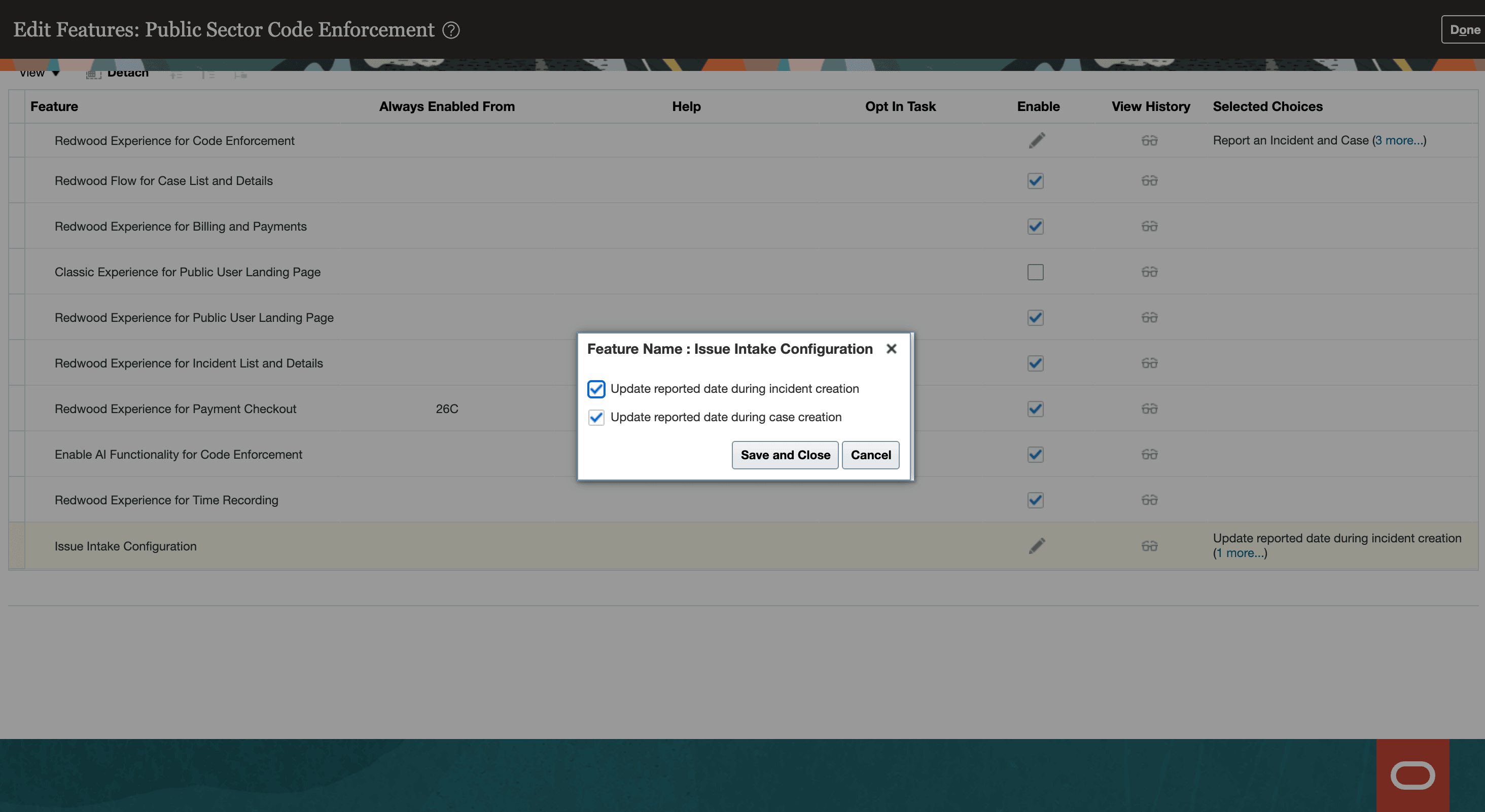 Functional Setup Manager - Issue Intake Configuration