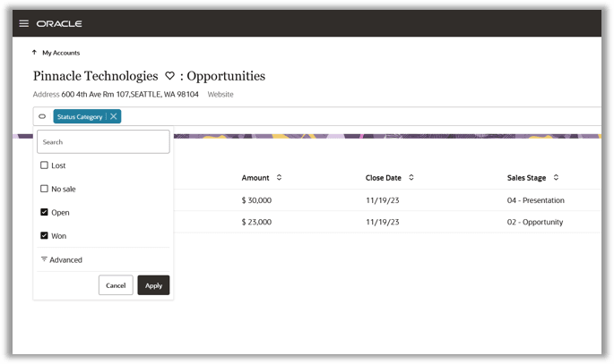 Additional operators with subview filters