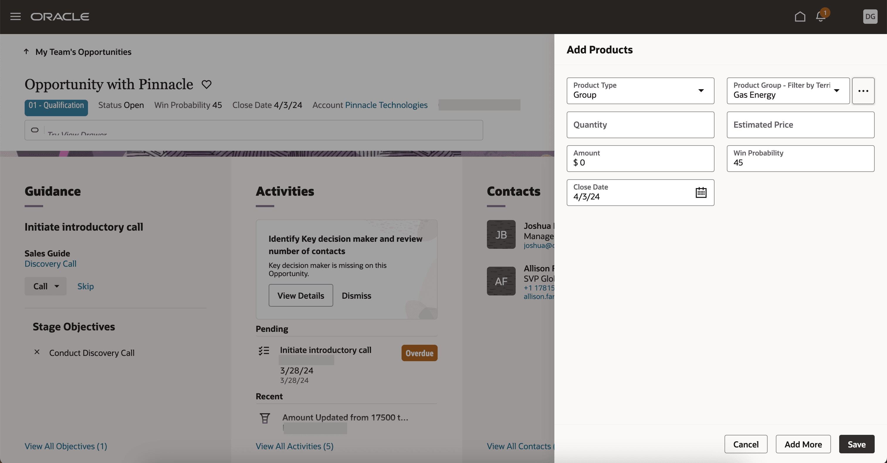 quickly add products