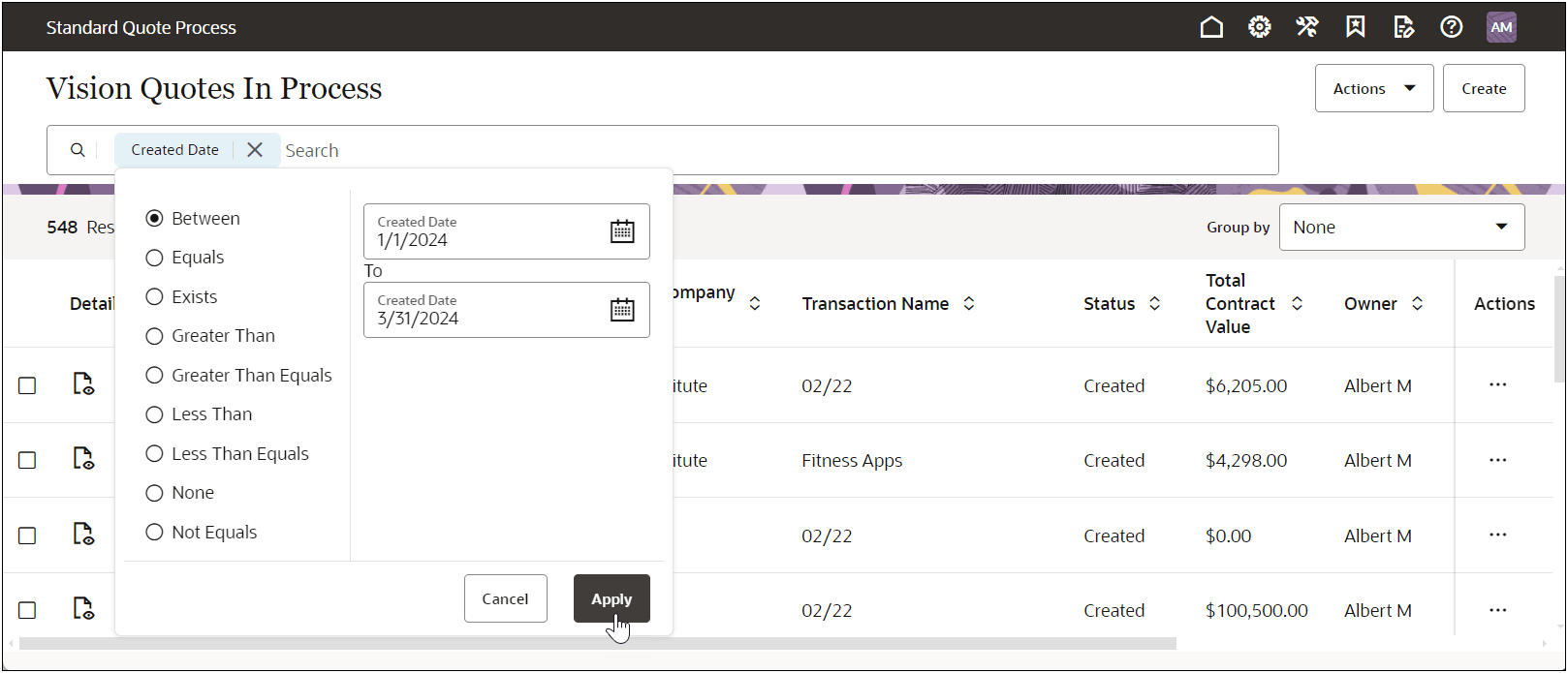Enter Attribute Search Criteria