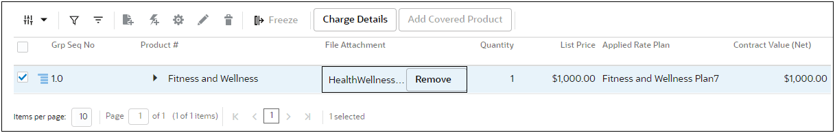 Remove Attachment from Line Item
