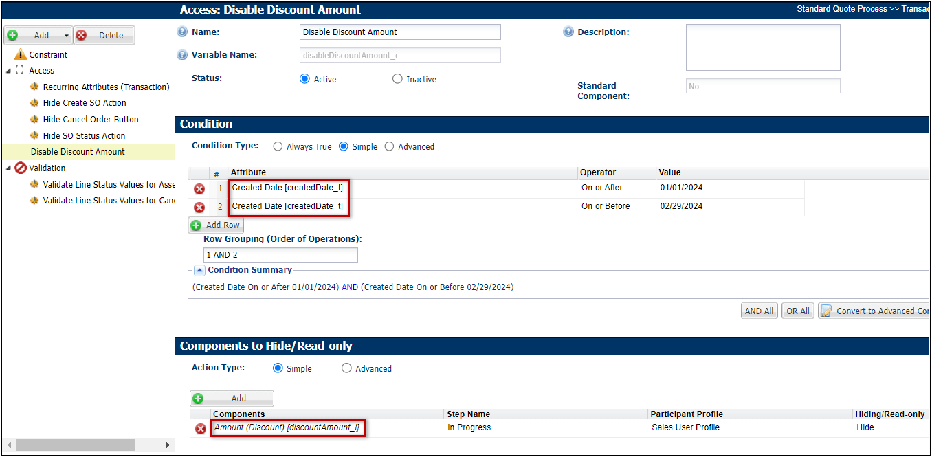 Variable Names Displayed in Commerce Rules