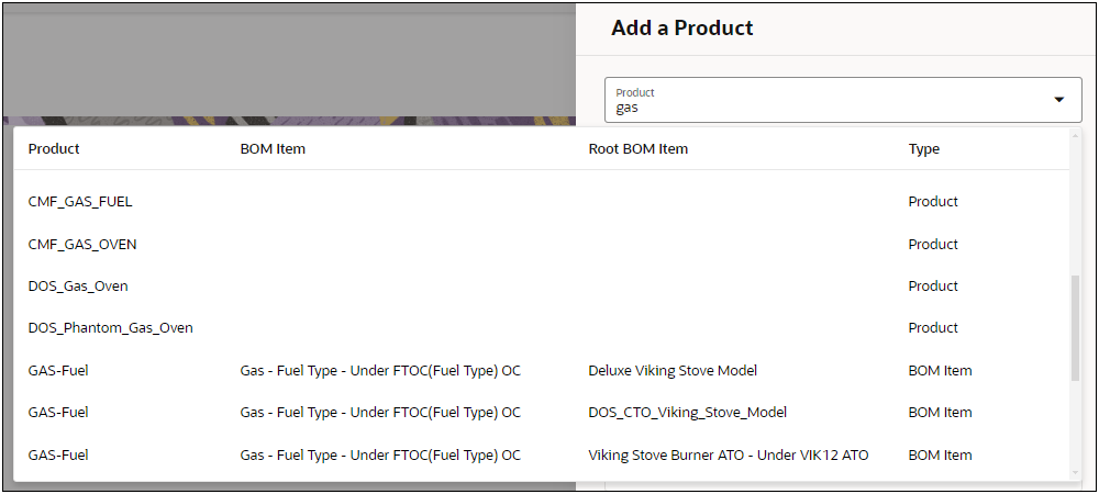 Consolidated Product Search in Pricing