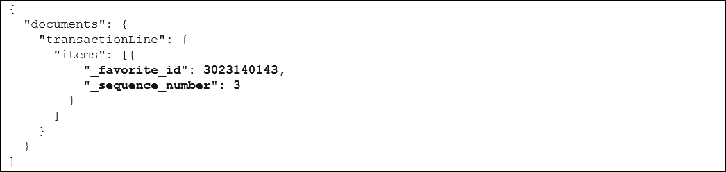Add Favorites REST API example