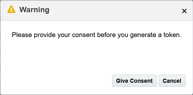 Provide Consent Warning