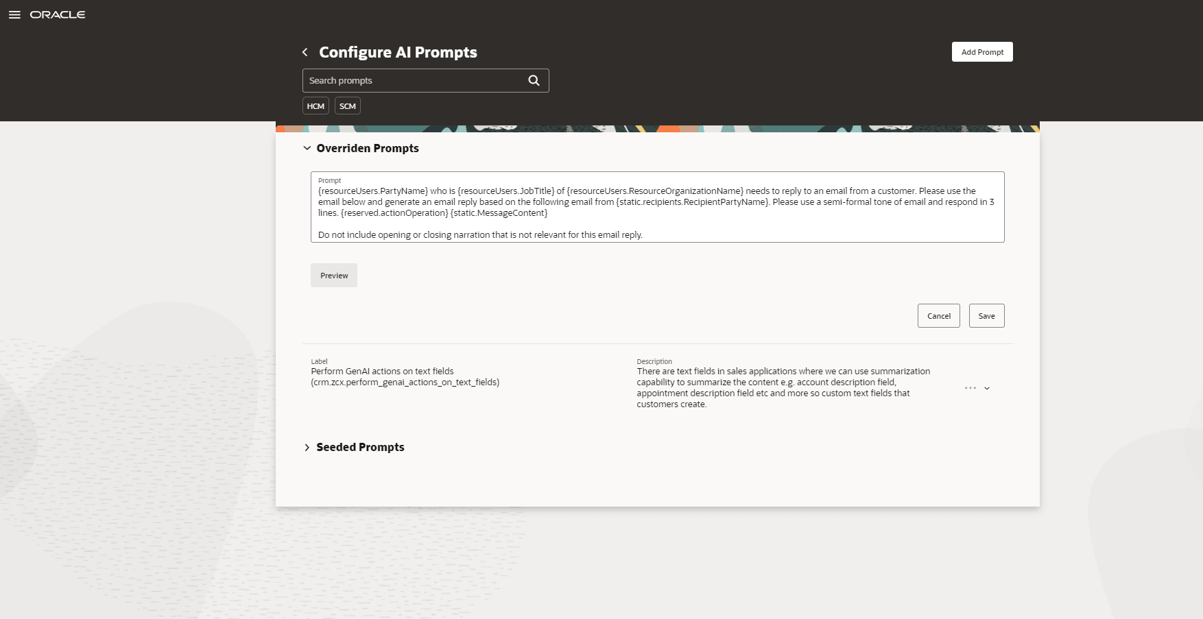 Prompt Management
