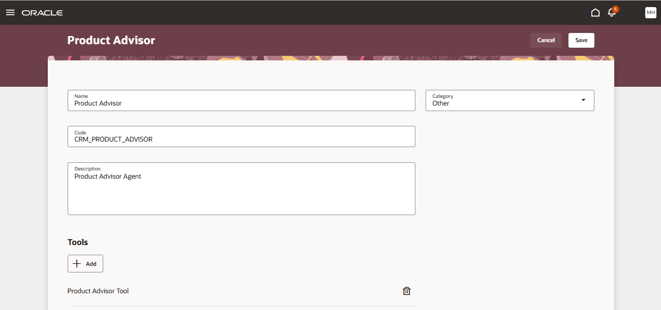 Create agent and associate tools to agent