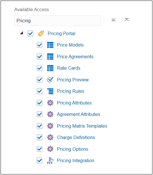 Admin Acess - Pricing Portal