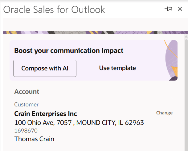 Options when composing email