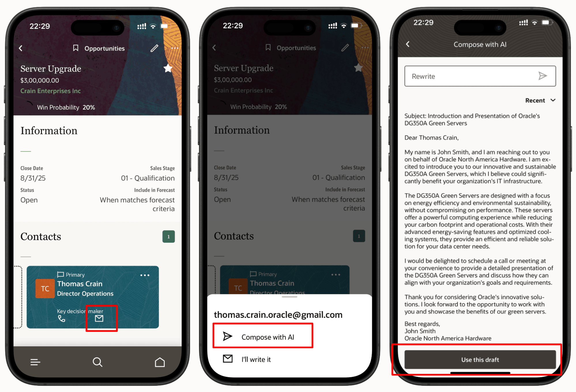 Compose Emails using Generative AI