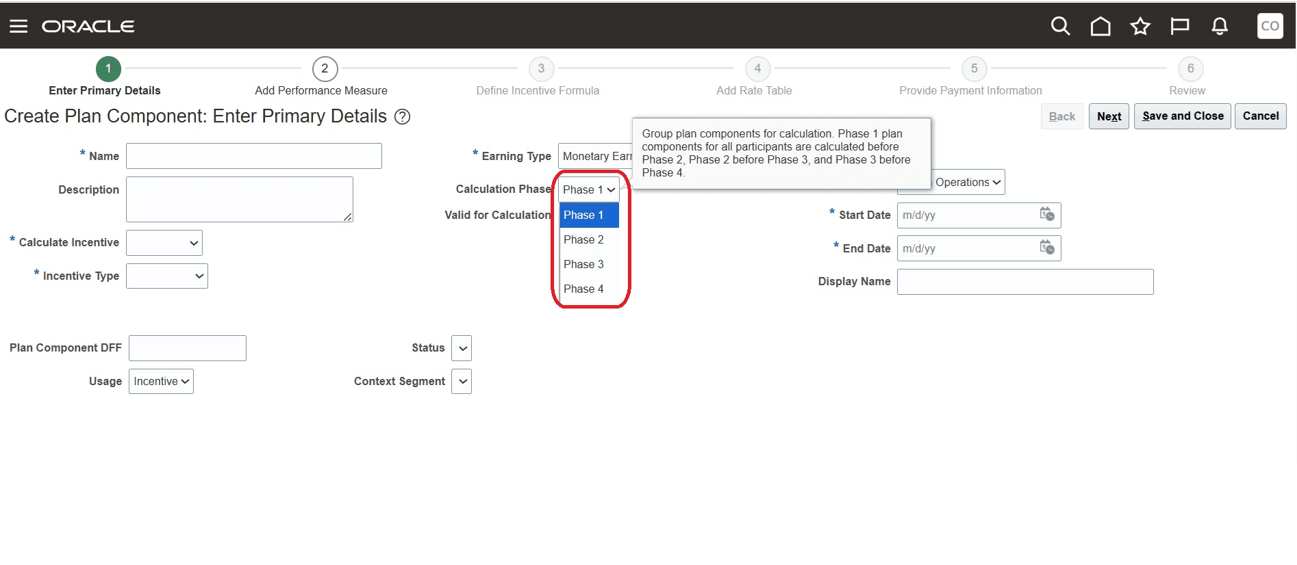 More Calculation Phases