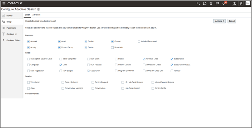 Adaptive Search - Setup (Quick)