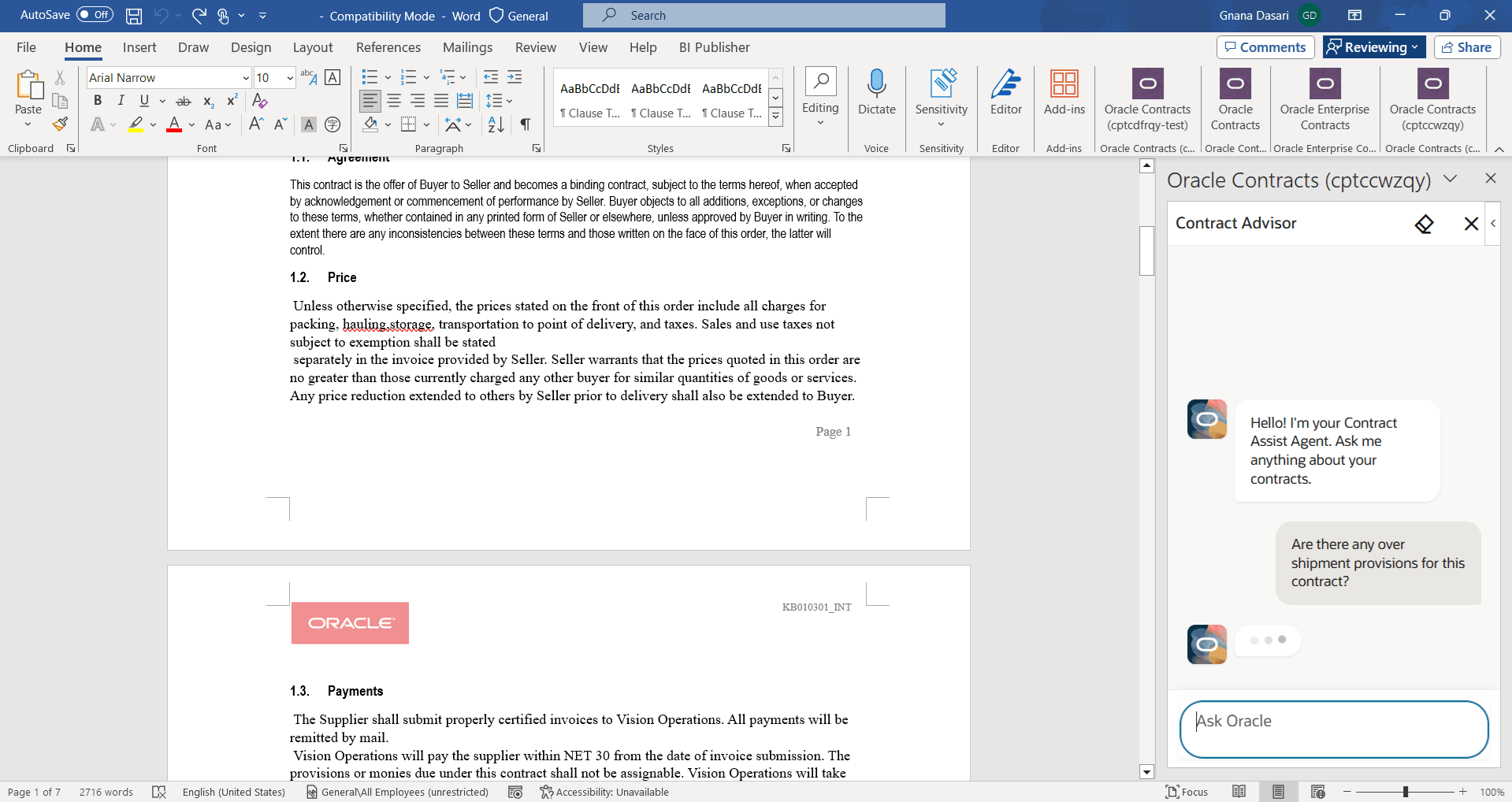 Contract Advisor - 1