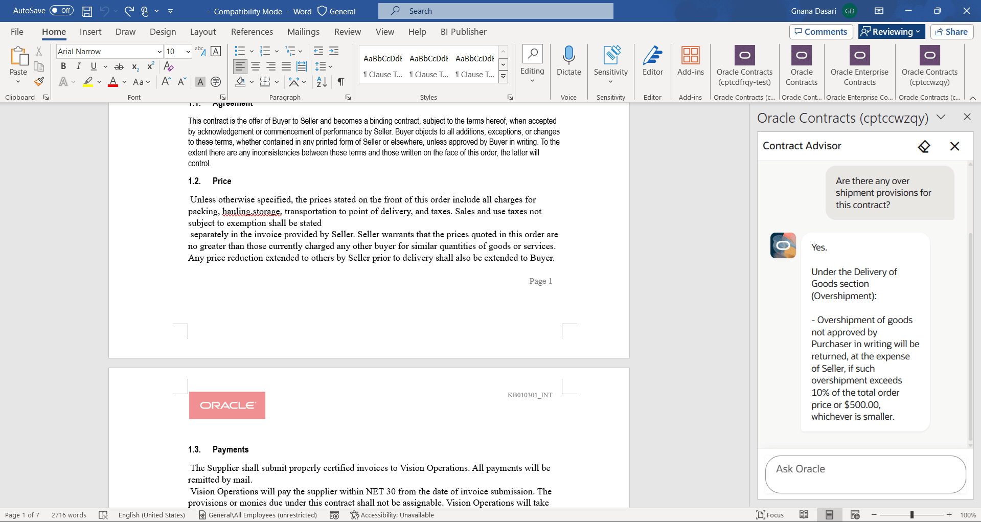 Contract Advisor - 2
