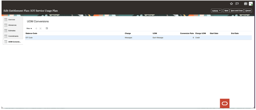 Entitlement Plan UOM Conversion