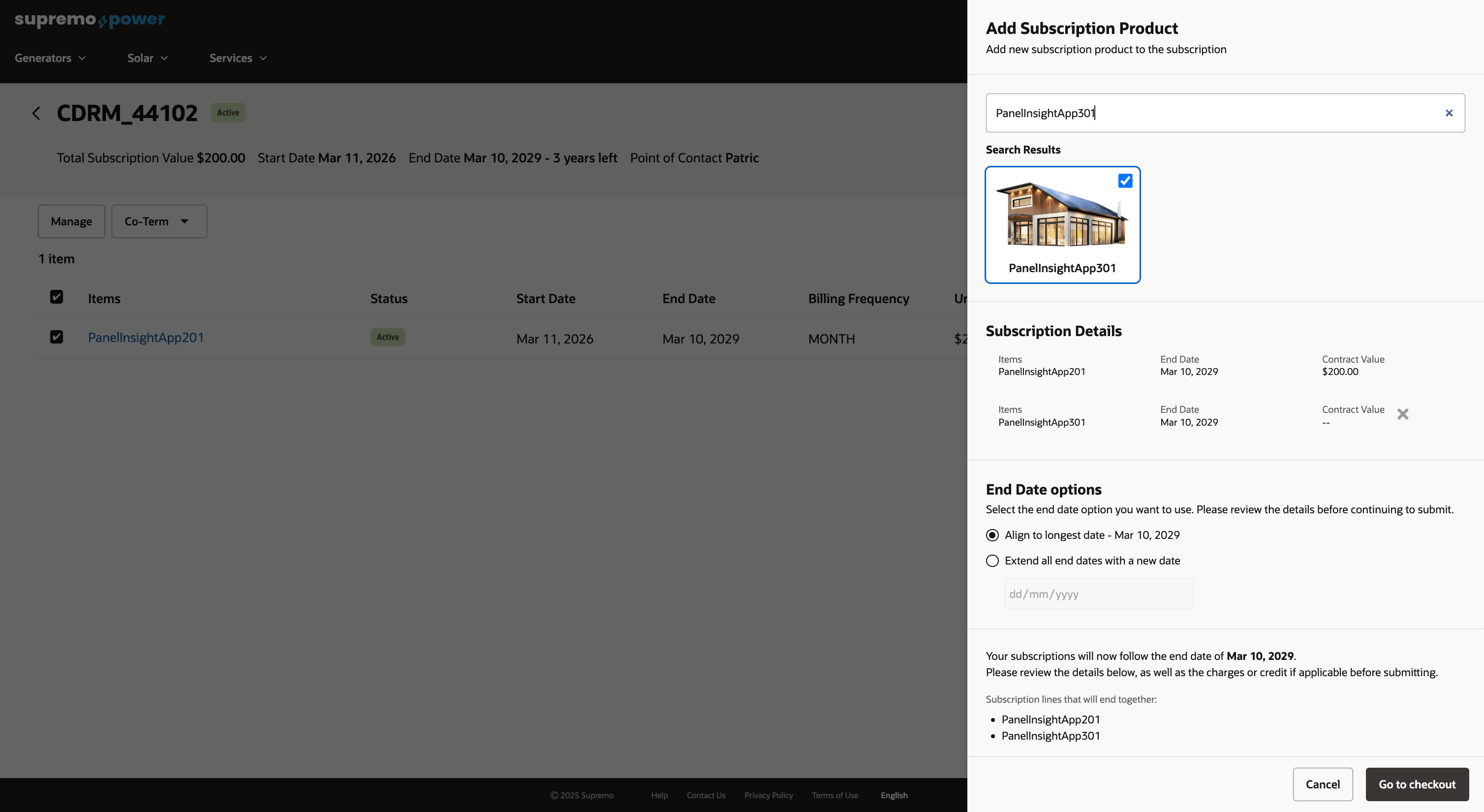 Add Subscription Options