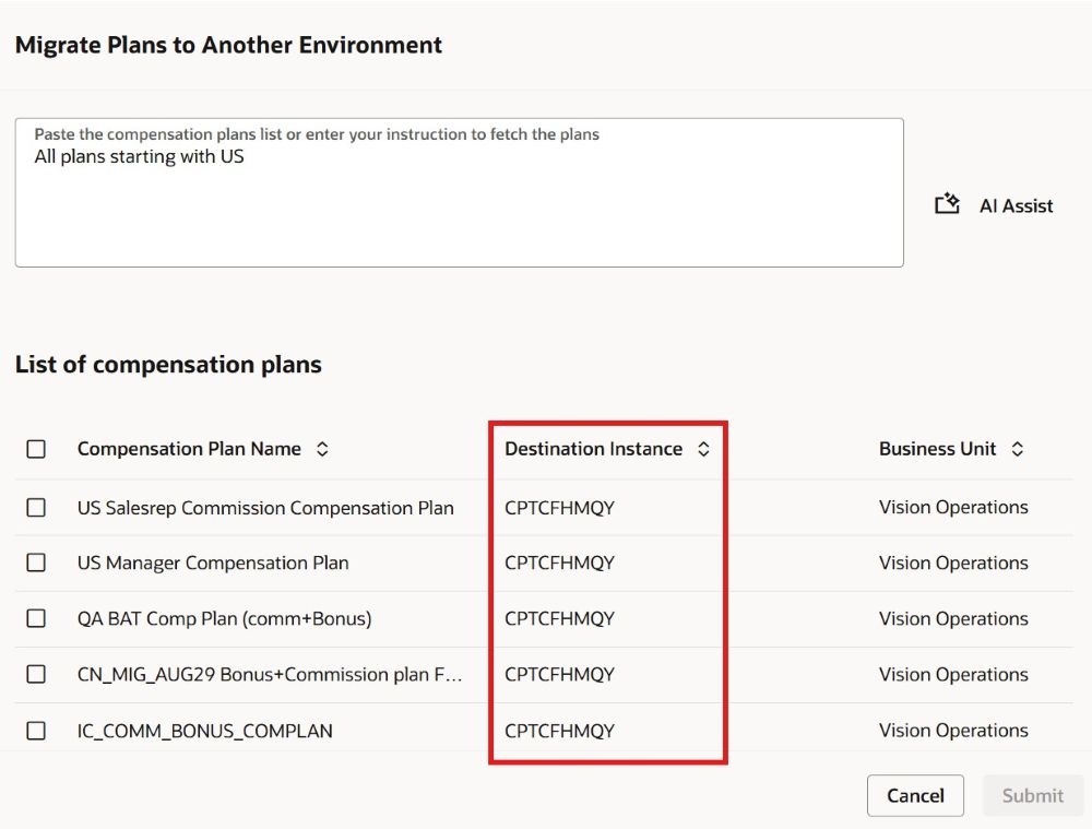 Migrate Plans to Another Environment