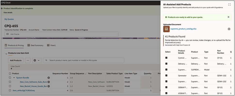Example - Upload Microsoft Excel File in Product Extraction AI Agent