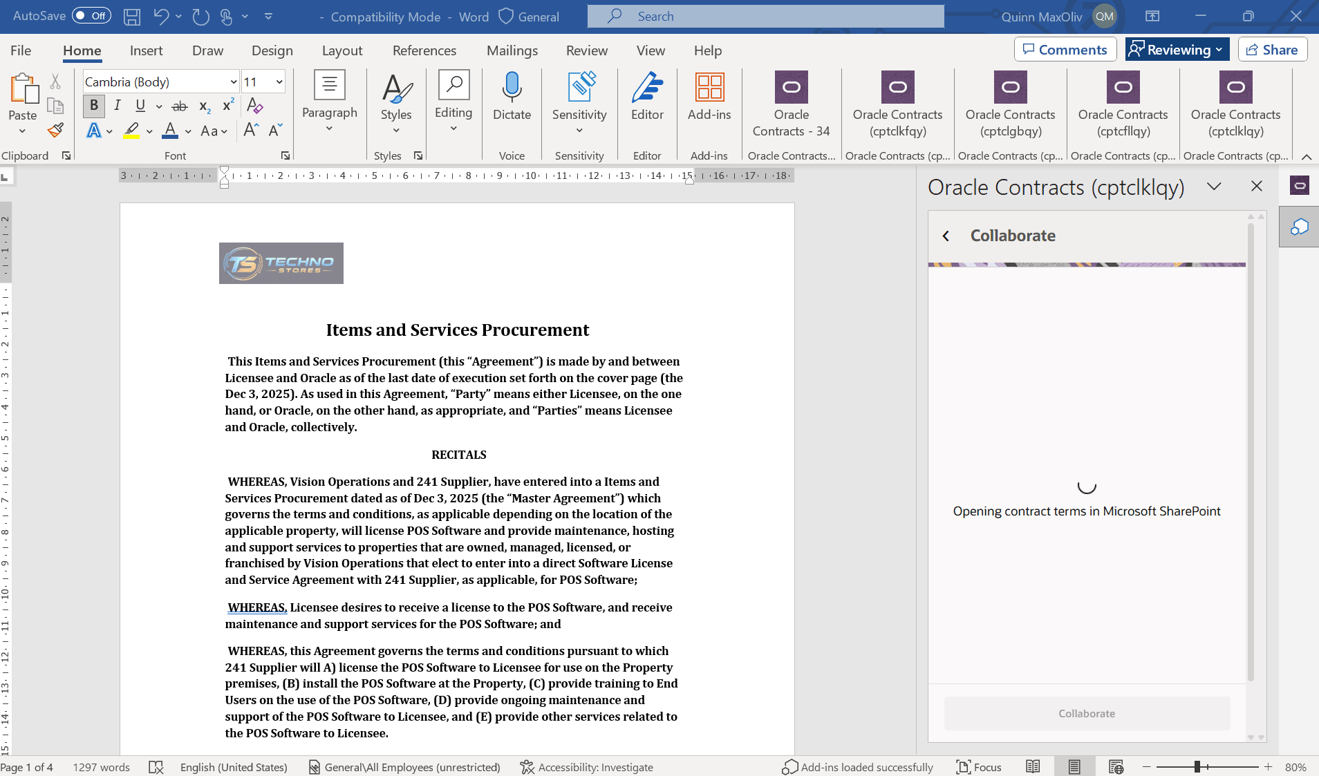 Terms opening as SharePoint File