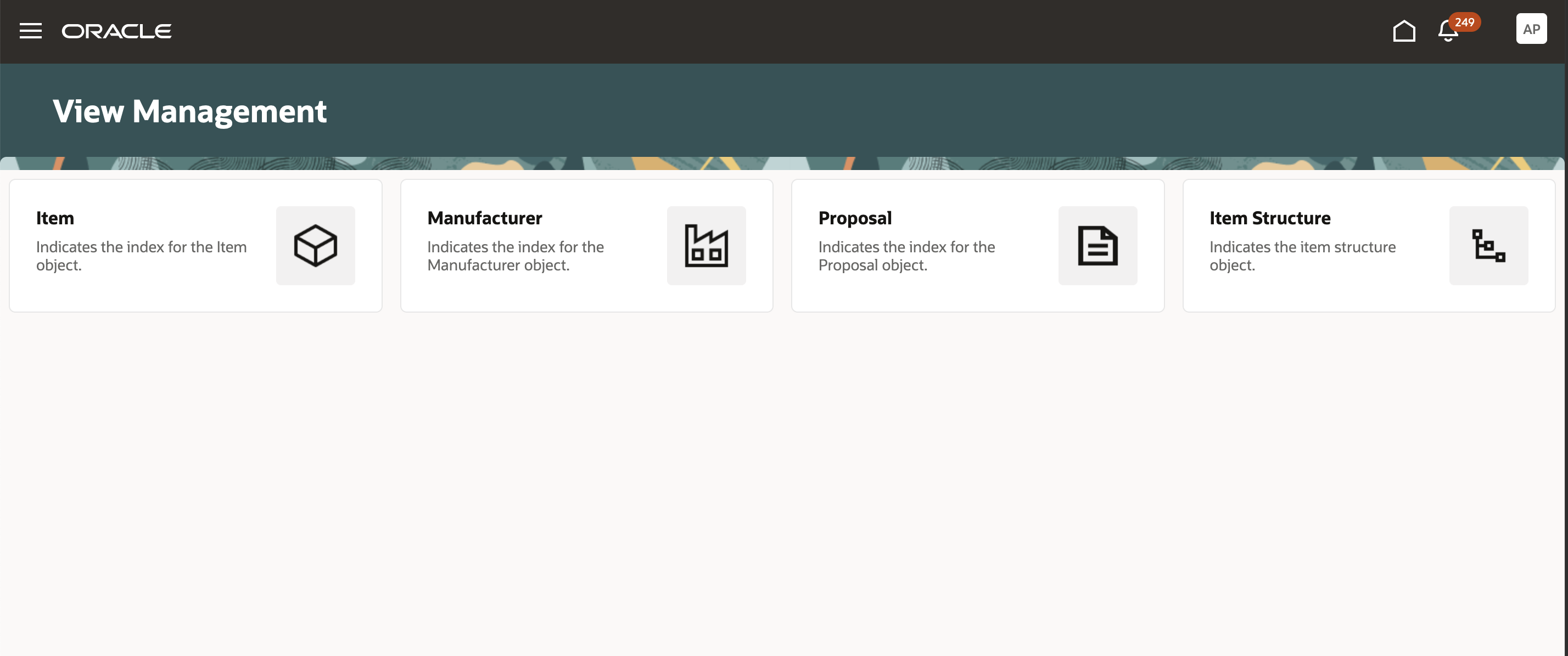 Configure View for Objects