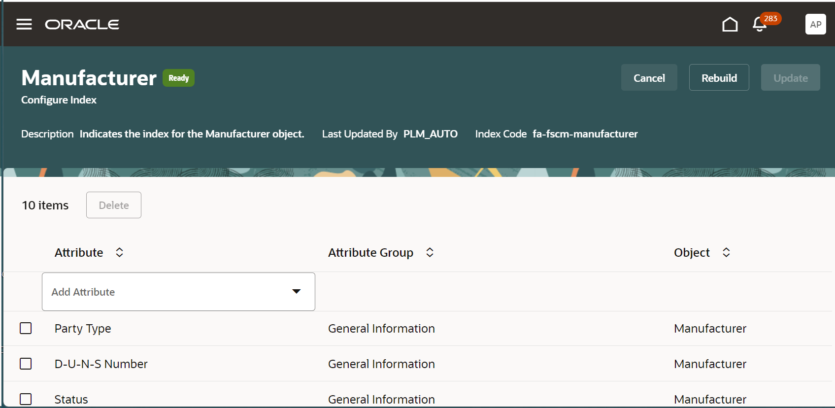 Configure Index Page for Manufacturer Attributes
