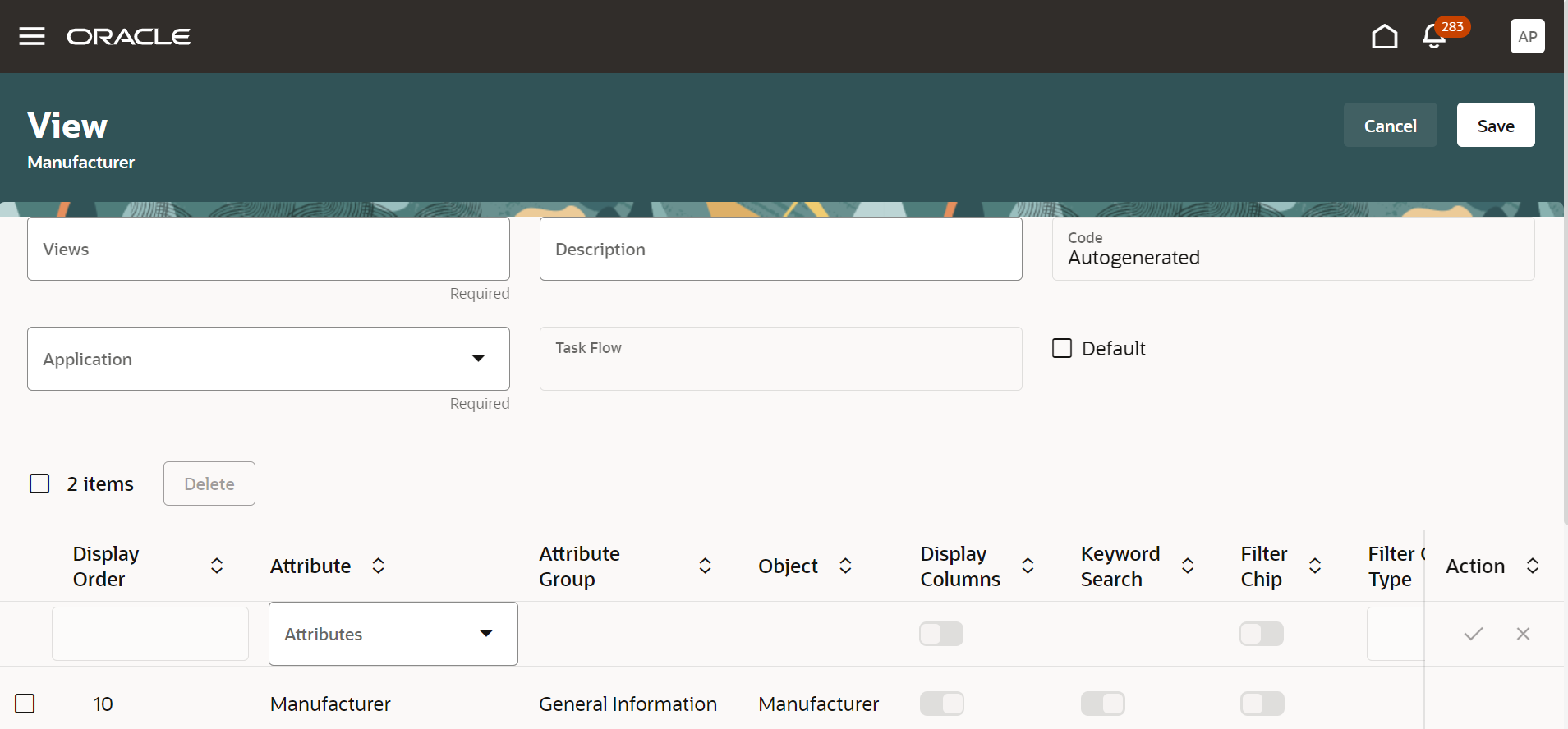 Configure View Display and Options