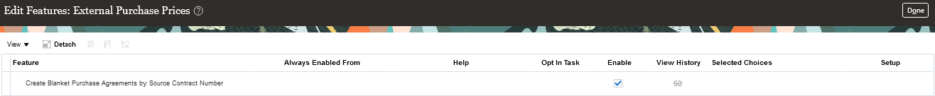 Opt-in Create Blanket Purchase Agreements by Source Contract Number