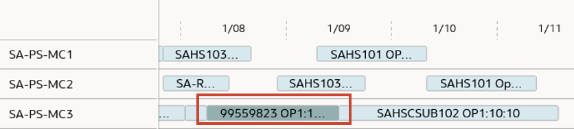 Planned Orders in the Gantt Chart