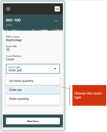 Choose Count Type