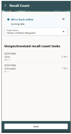 Offline Mode recall