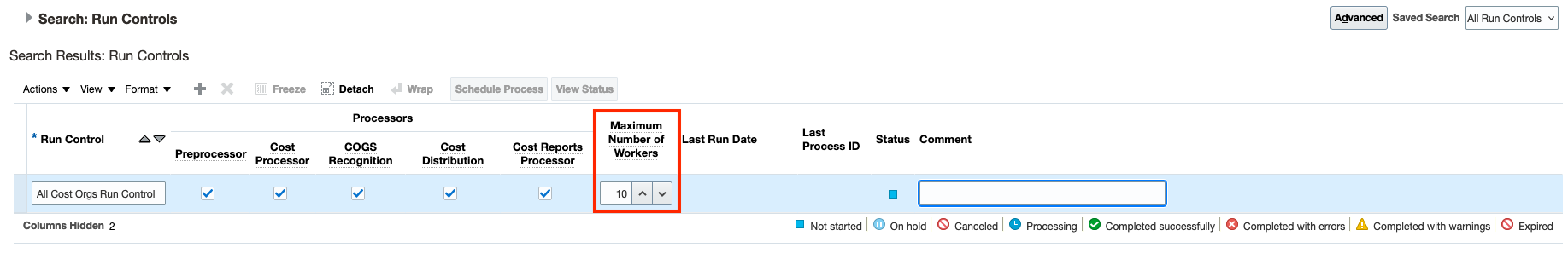 Create cost accounting distributions UI