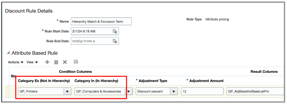 Exclude a category