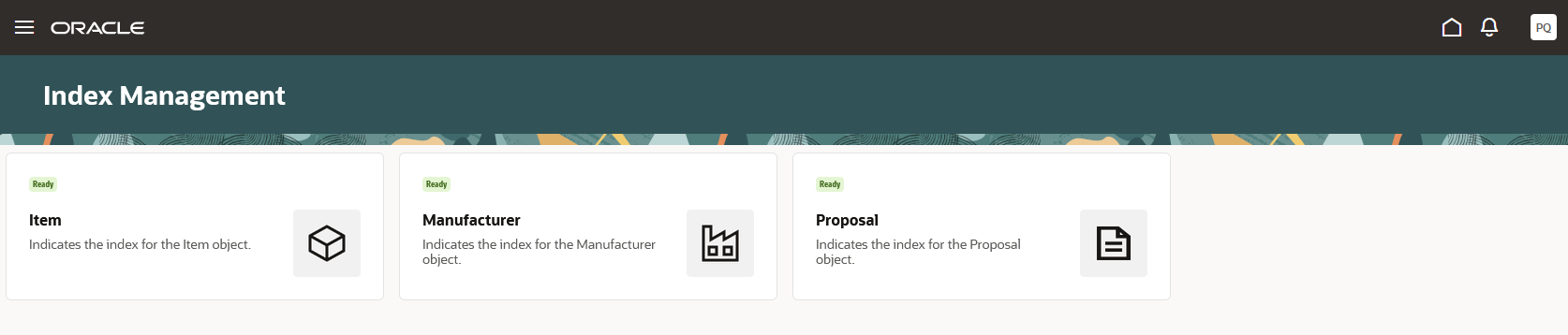 Configure Index Landing Page - Index Management