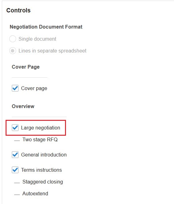 Negotiation Style Controls