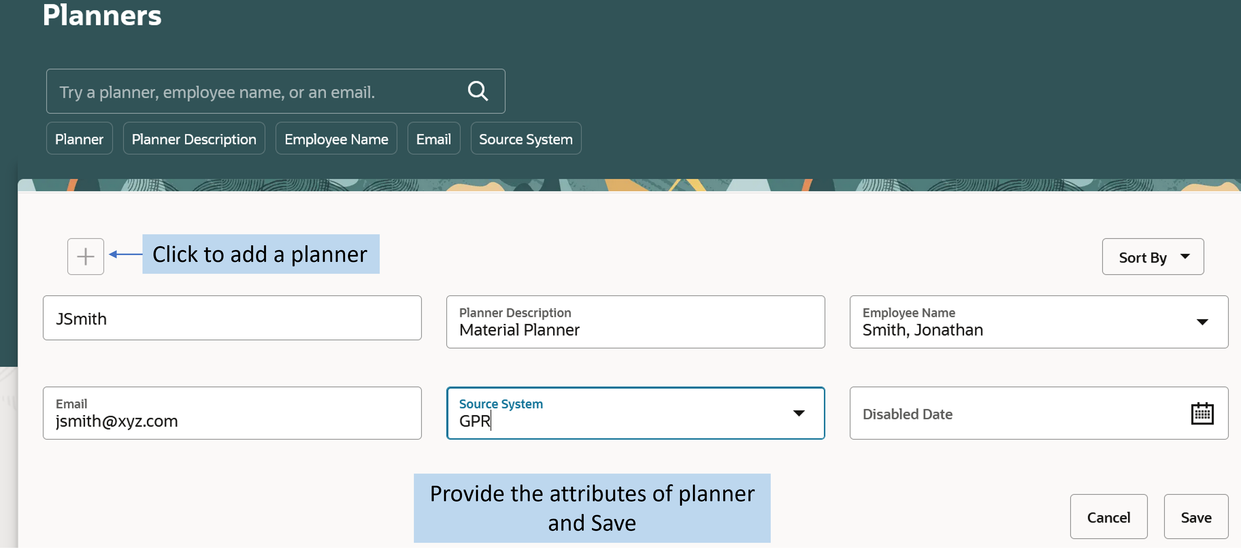 Add a Planner