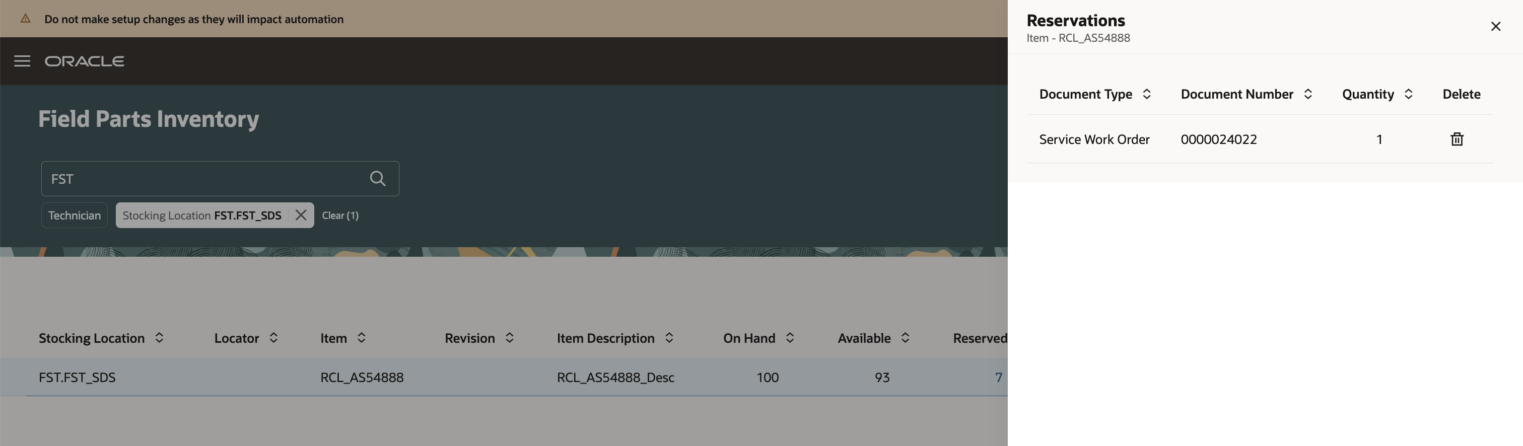 Reservation Page
