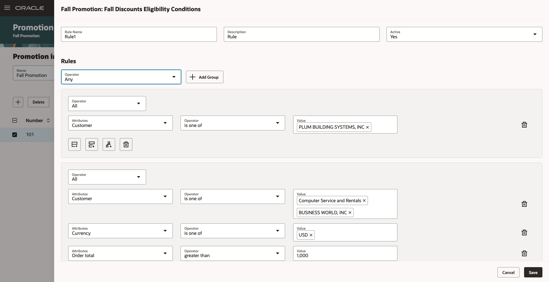 Easy to use rule builder to model eligibility conditions 