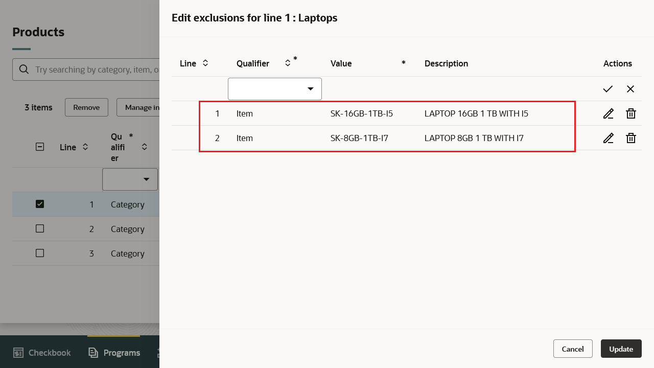Volume Rule - Exclude Items from Category