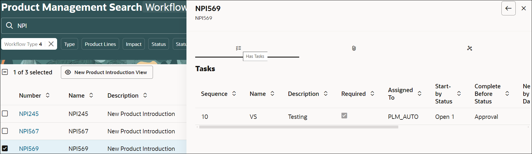 Change Data Presence Drawer Panel for Tasks, Attachments, and Relationships