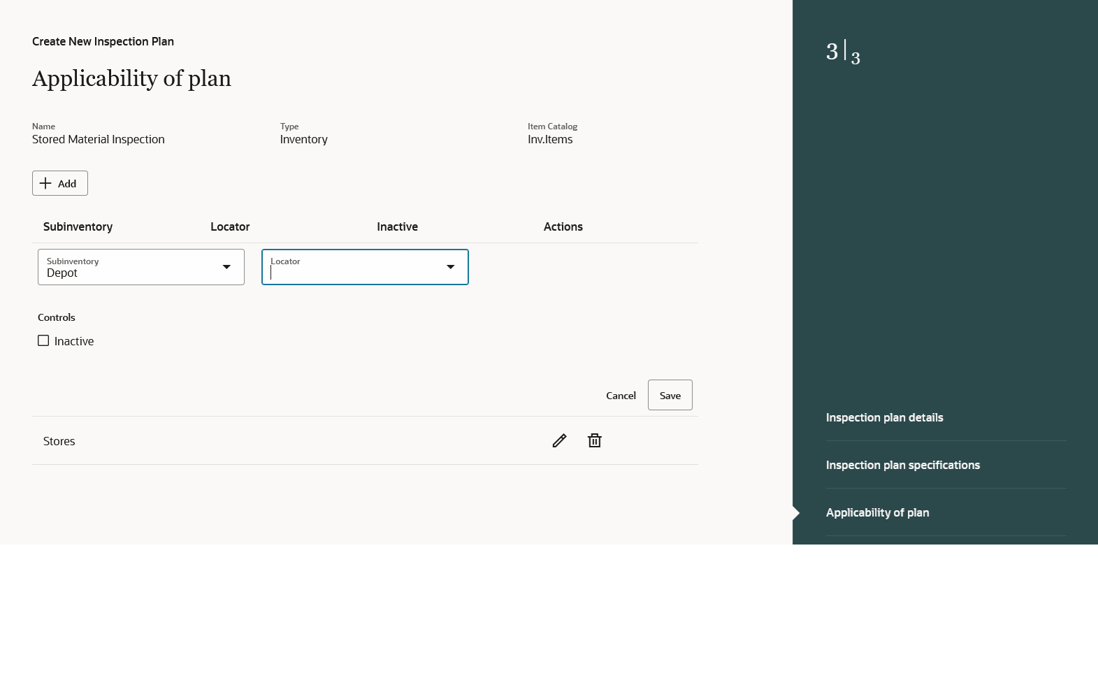 Specify Applicability of Plan