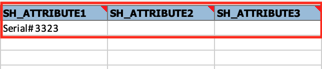 Special handling details in the FBDI template for the requisition line