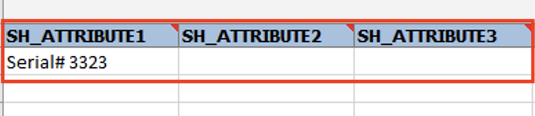 Special handling details in the FBDI template for the purchase order line