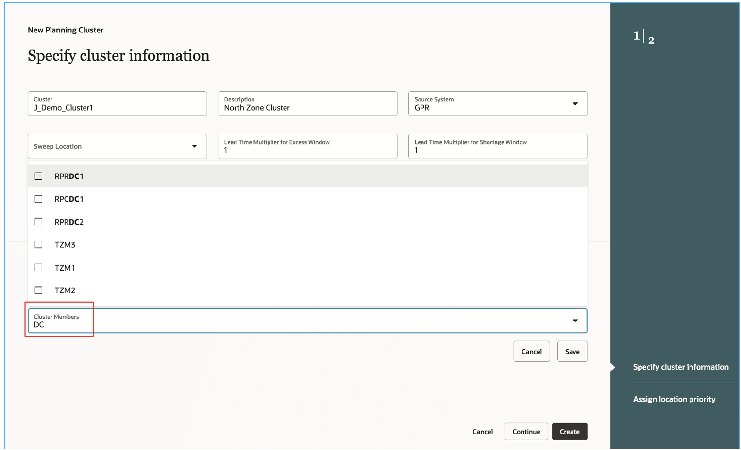 Search for Cluster Members
