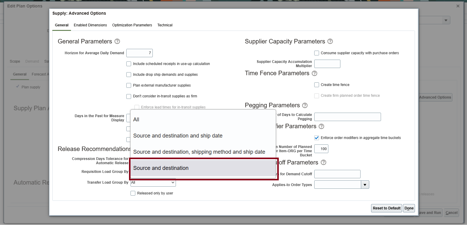 Release TO planned orders