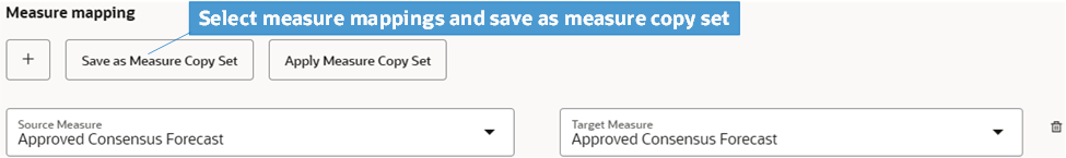 Save as Measure Copy Set