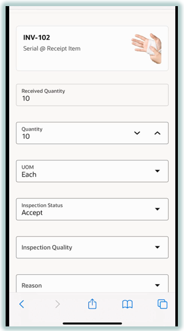 Inspection Line details