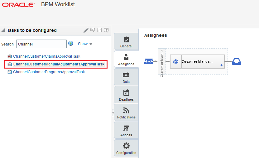 Channel Customer Manual Adjustment Approval Task