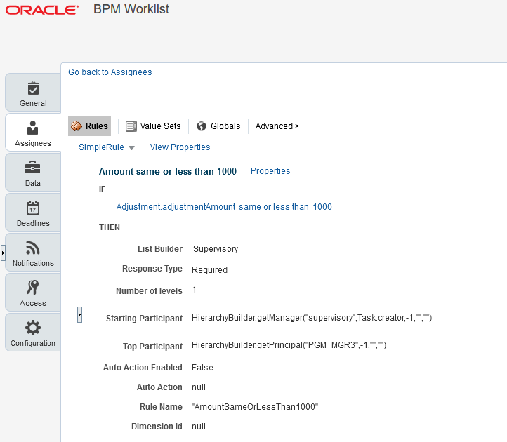 Sample Program Approval Rule