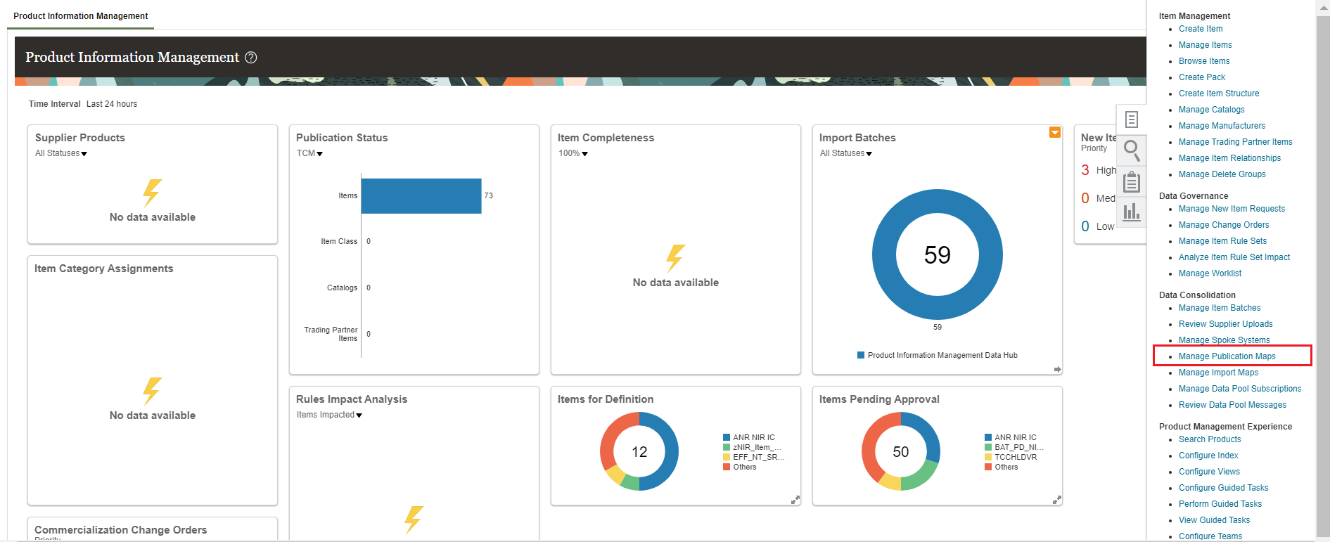 Manage Publication Maps Task